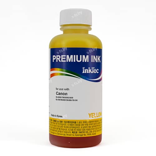 Чернила для CANON GI-490Y PIXMA G1400/2400/3400 (100мл,yellow,Dye) C0090-100MY InkTec