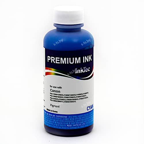 Чернила для CANON PGI-1200/ 2400/ 2500/ 2700/ 2800/ 2900 (100мл,Pigment,сyan) C5000-100MC InkTec