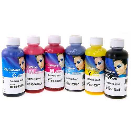 Комплект сублимационных чернил InkTec серии SubliNova Smart для Epson (6х100мл)